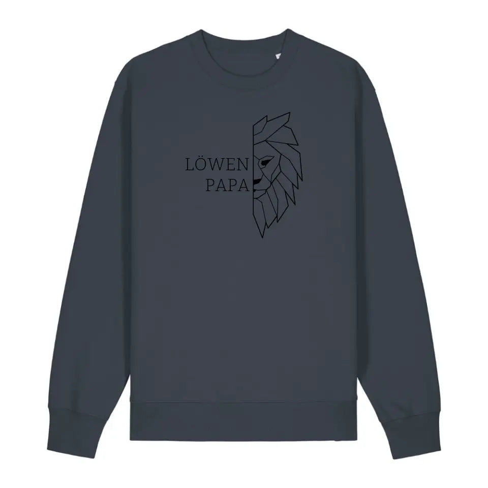 Löwen Papa - Bio Unisex Sweatshirt *personalisierbar (ohne Namen)*