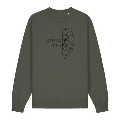 Löwen Papa - Bio Unisex Sweatshirt *personalisierbar (ohne Namen)*