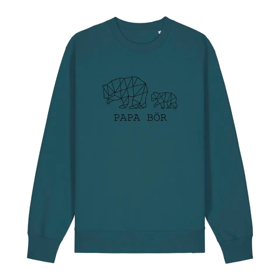 Papa Bör - Bio Unisex Sweatshirt *personalisierbar (1-4 Kinder ohne Namen)*