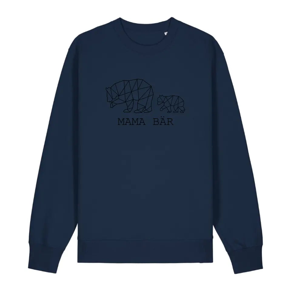 Mama Bär - Bio Unisex Sweatshirt *personalisierbar (1-4 Kinder ohne Namen)* Changer Sweatshirt 2.0 ST ST French-Navy