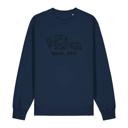 Mama Bär - Bio Unisex Sweatshirt *personalisierbar (1-4 Kinder ohne Namen)* Changer Sweatshirt 2.0 ST ST French-Navy