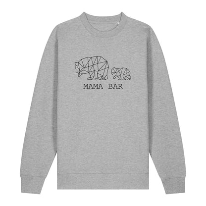 Mama Bär - Bio Unisex Sweatshirt *personalisierbar (1-4 Kinder ohne Namen)* Changer Sweatshirt 2.0 ST ST Heather-Grey
