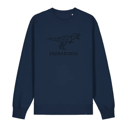 Papasaurus - Bio Unisex Sweatshirt *personalisierbar (ohne Namen)*