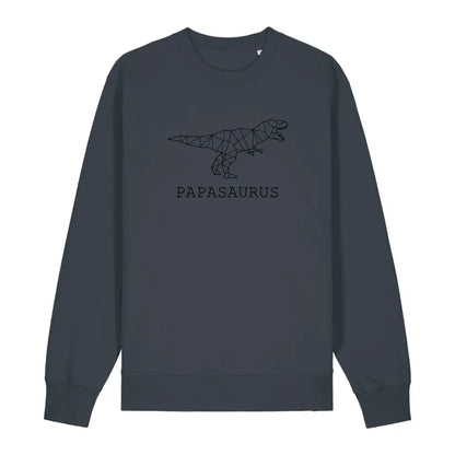 Papasaurus - Bio Unisex Sweatshirt *personalisierbar (ohne Namen)*