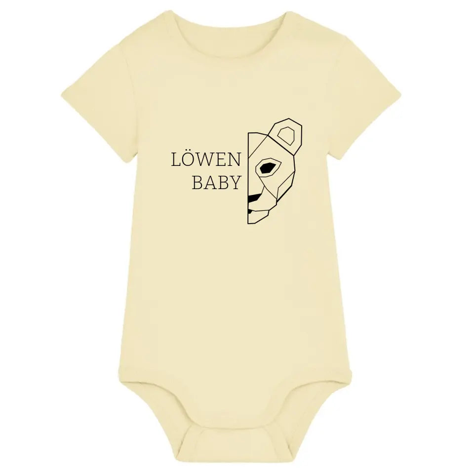 Löwen Baby - Bio Baby Body *personalisierbar (ohne Namen)*