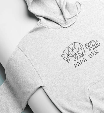 Papa Bör - Bio Unisex Hoodie *personalisierbar (1-4 Kinder ohne Namen)*