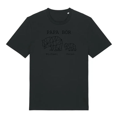 Papa Bör - Bio Herren Shirt *personalisierbar (1-4 Kinder mit Namen)*