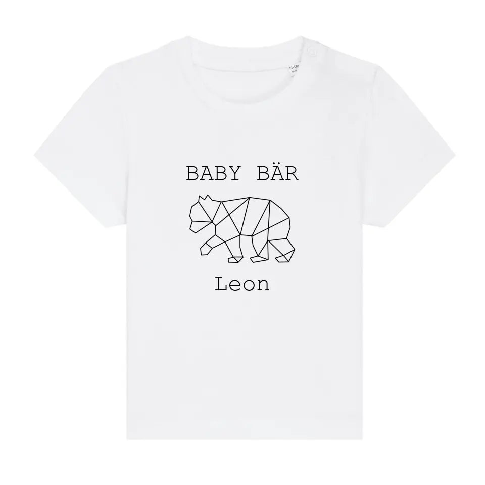 Baby Bär - Bio Baby Shirt *personalisierbar (mit Namen)*