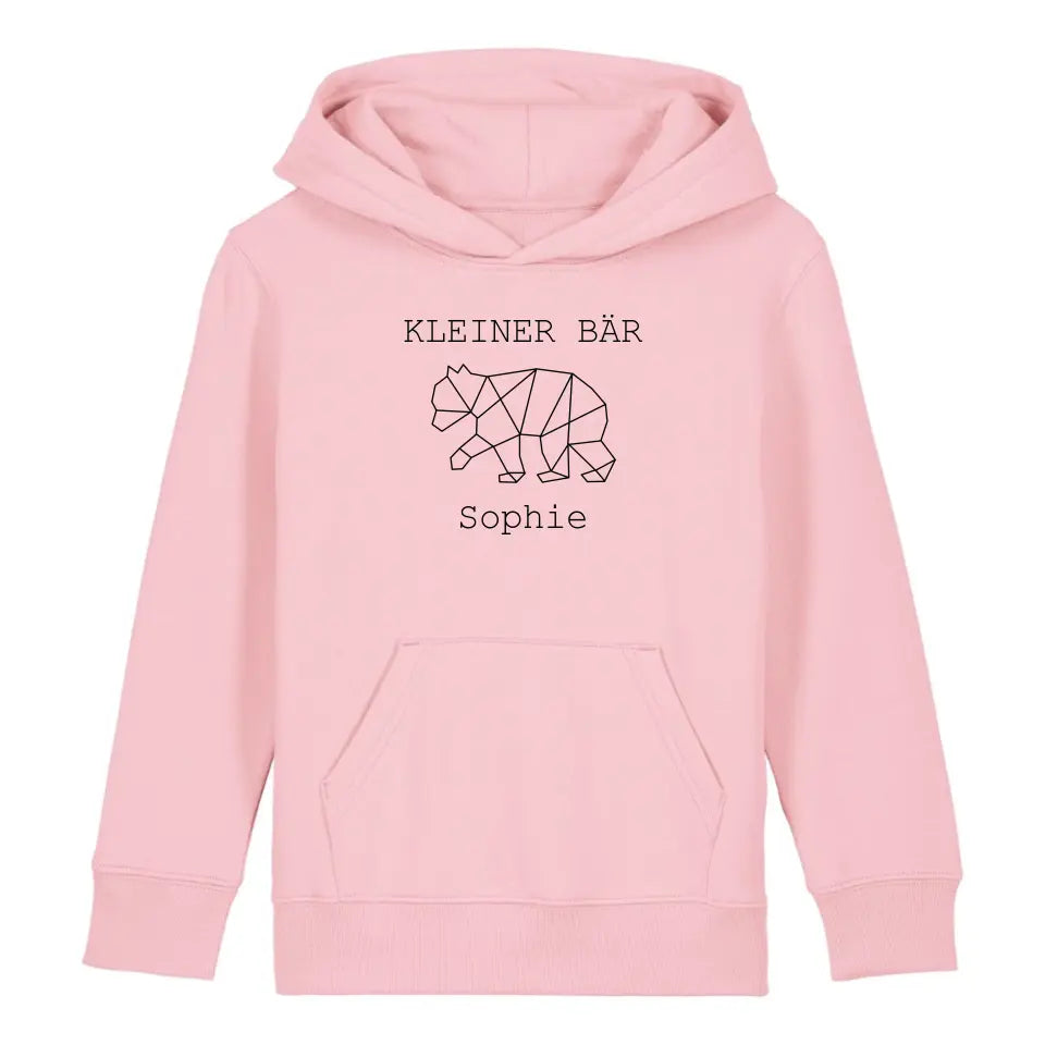 Kleiner Bär - Bio Kinder Hoodie *personalisierbar (mit Namen)*