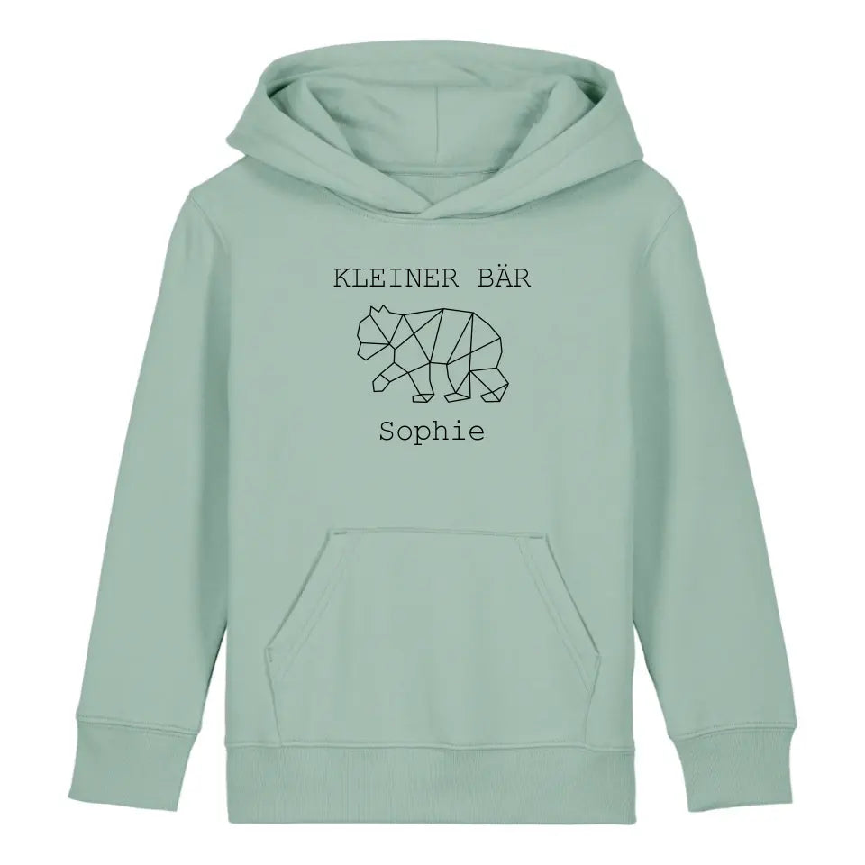 Kleiner Bär - Bio Kinder Hoodie *personalisierbar (mit Namen)*