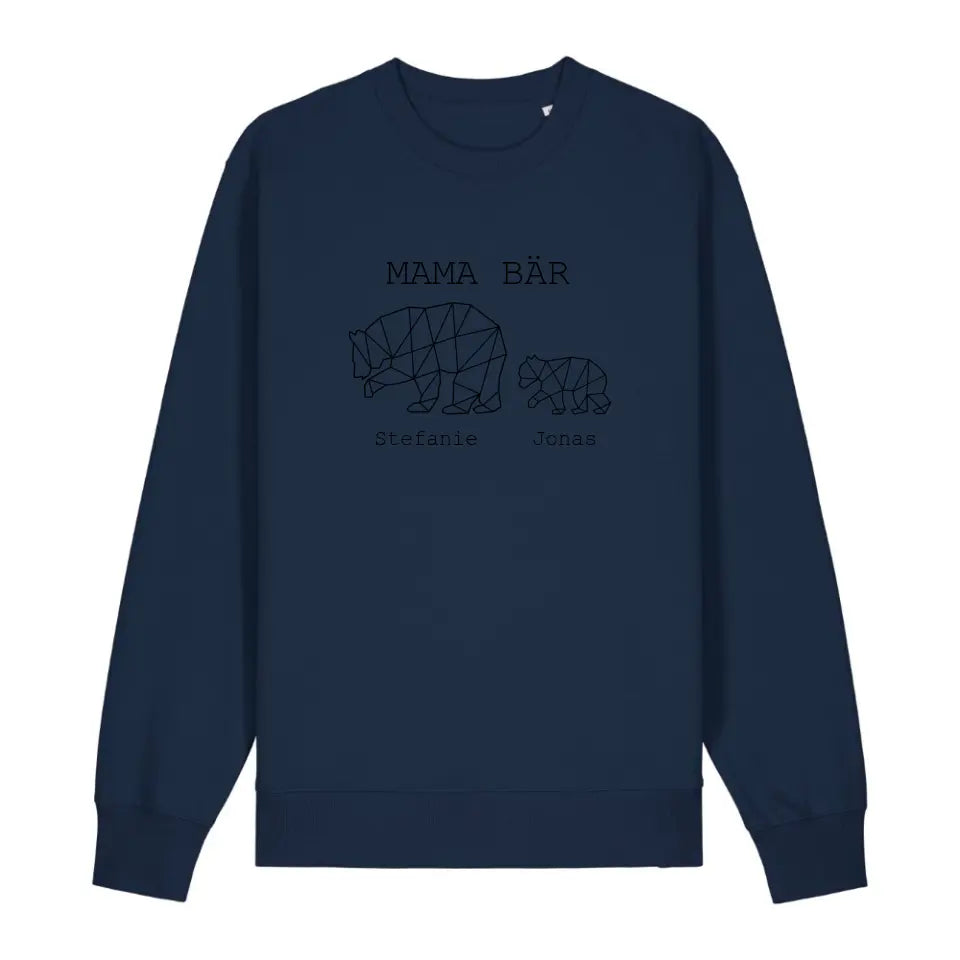 Mama Bär - Bio Unisex Sweatshirt *personalisierbar (1-4 Kinder mit Namen)*