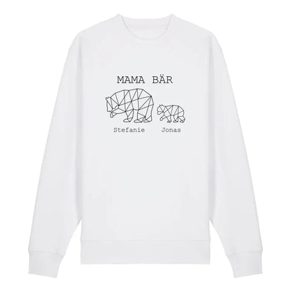 Mama Bär - Bio Unisex Sweatshirt *personalisierbar (1-4 Kinder mit Namen)*