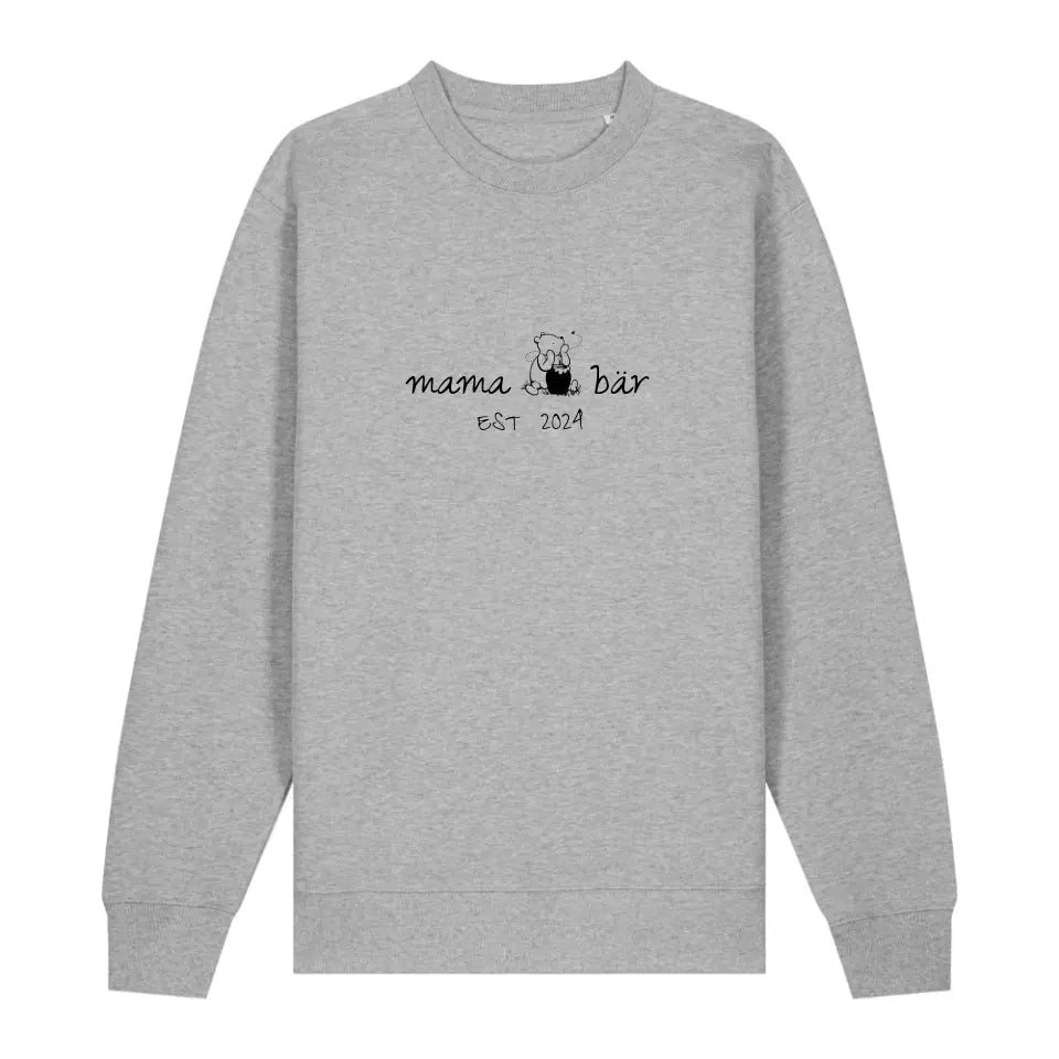 Mama Pu-Bär - Bio Unisex Sweatshirt *personalisierbar*