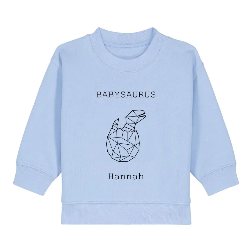 Babysaurus - Bio Baby Sweatshirt *personalisierbar (mit Namen)*