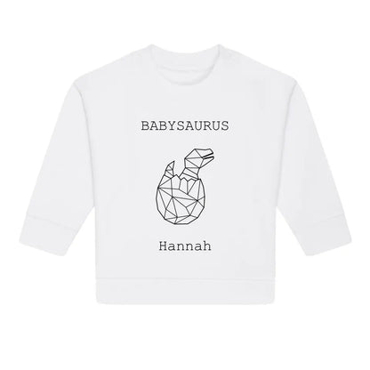 Babysaurus - Bio Baby Sweatshirt *personalisierbar (mit Namen)*