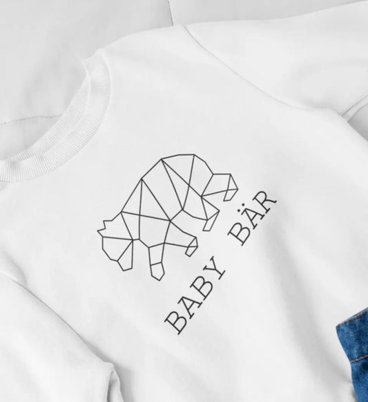 Baby Bär - Bio Baby Sweatshirt *personalisierbar (ohne Namen)*