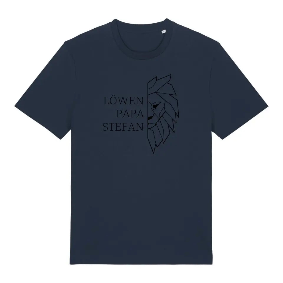 Löwen Papa - Bio Herren Shirt *personalisierbar (mit Namen)*