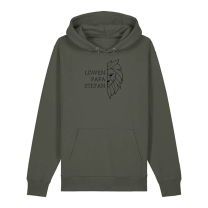 Löwen Papa - Bio Unisex Hoodie *personalisierbar (mit Namen)*