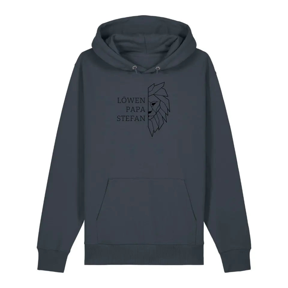 Löwen Papa - Bio Unisex Hoodie *personalisierbar (mit Namen)*