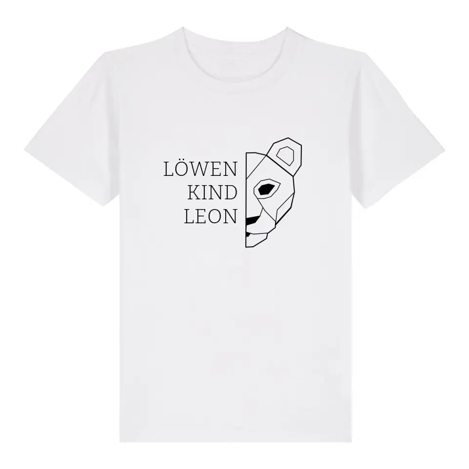 Löwen Kind - Bio Kinder Shirt *personalisierbar (mit Namen)*