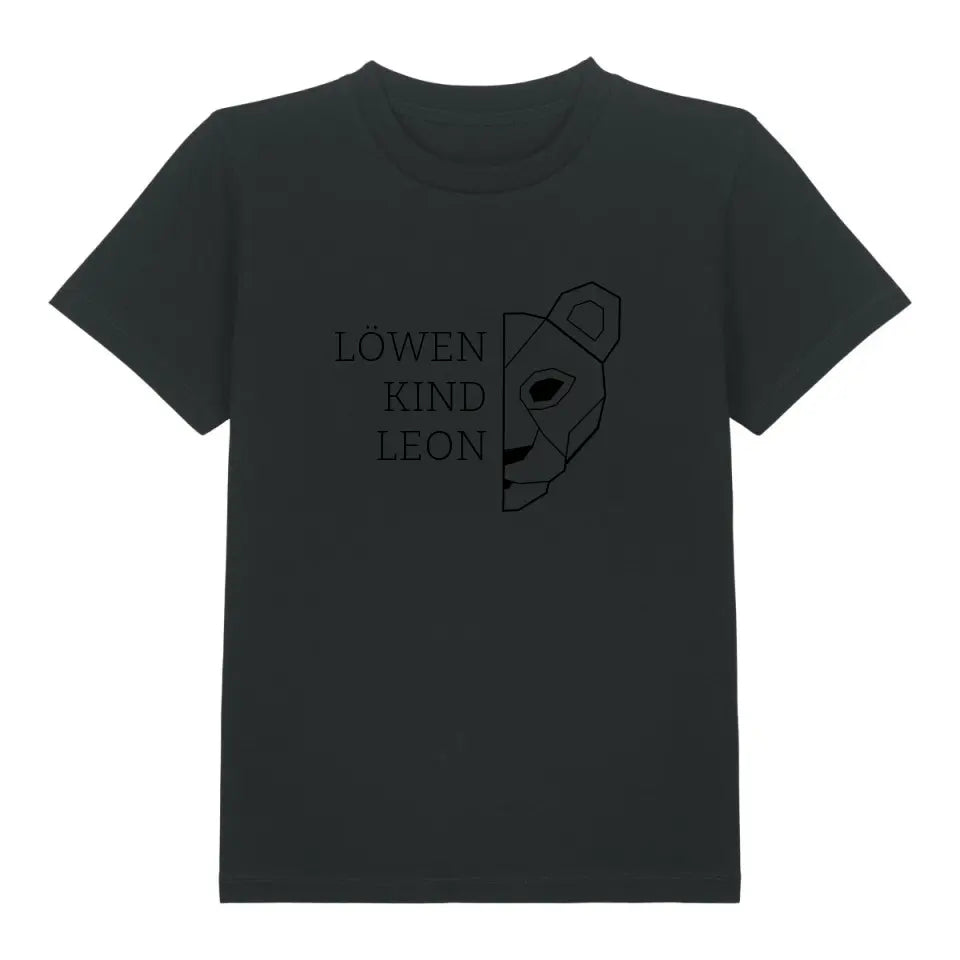 Löwen Kind - Bio Kinder Shirt *personalisierbar (mit Namen)*