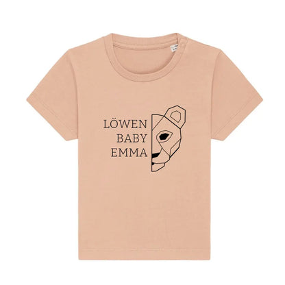 Löwen Baby - Bio Baby Shirt *personalisierbar (mit Namen)*