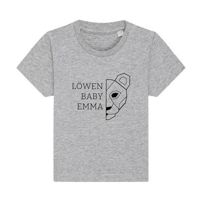 Löwen Baby - Bio Baby Shirt *personalisierbar (mit Namen)*