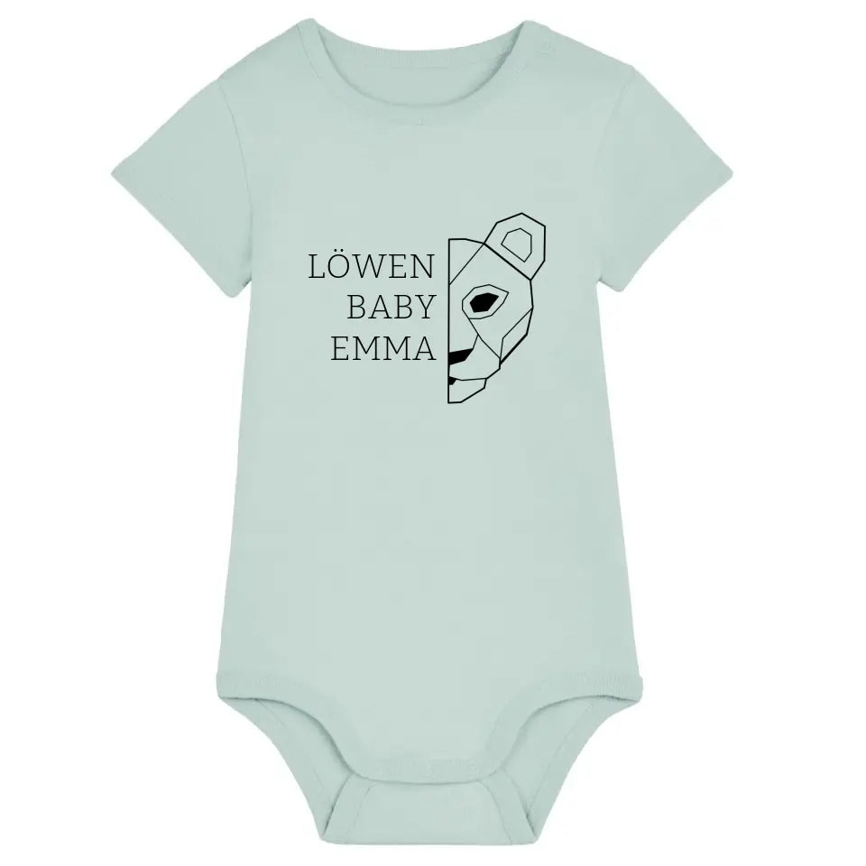 Löwen Baby - Bio Baby Body *personalisierbar (mit Namen)*