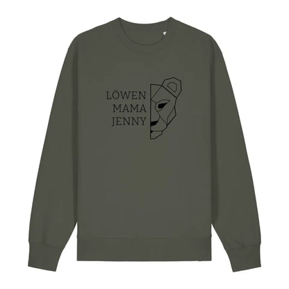 Löwen Mama - Bio Unisex Sweatshirt *personalisierbar (mit Namen)*