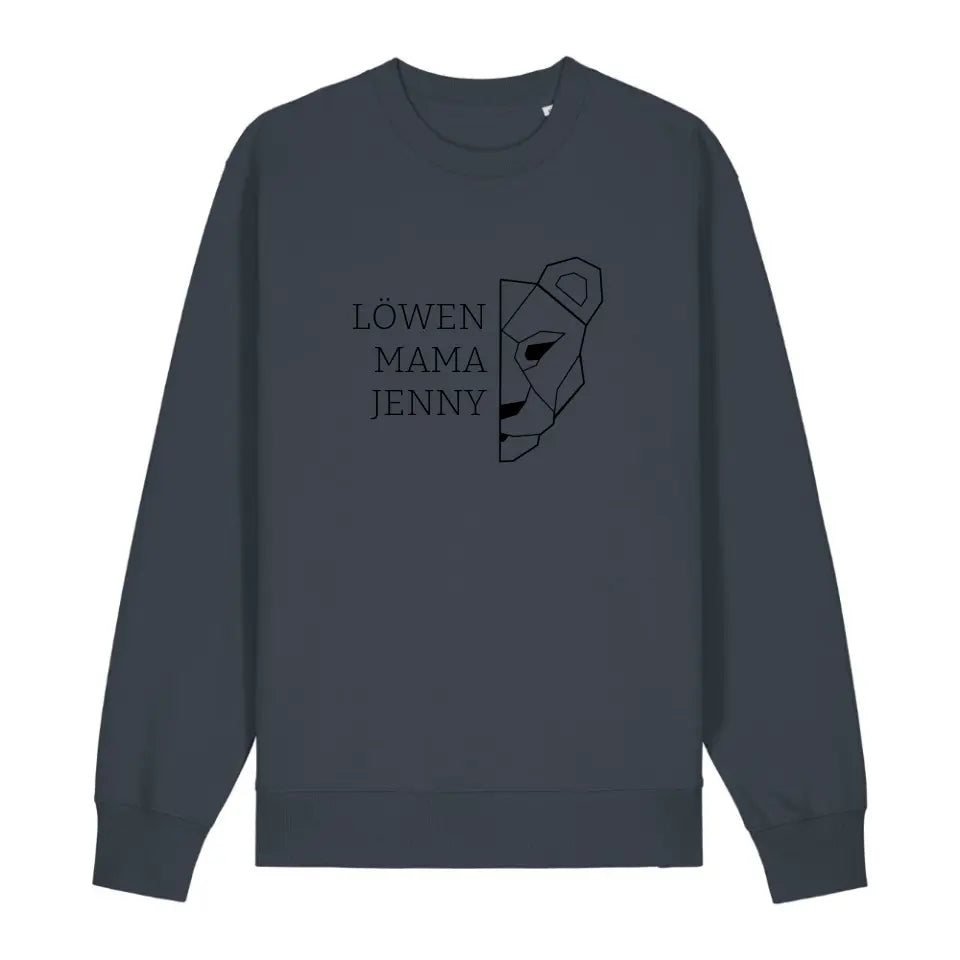 Löwen Mama - Bio Unisex Sweatshirt *personalisierbar (mit Namen)*