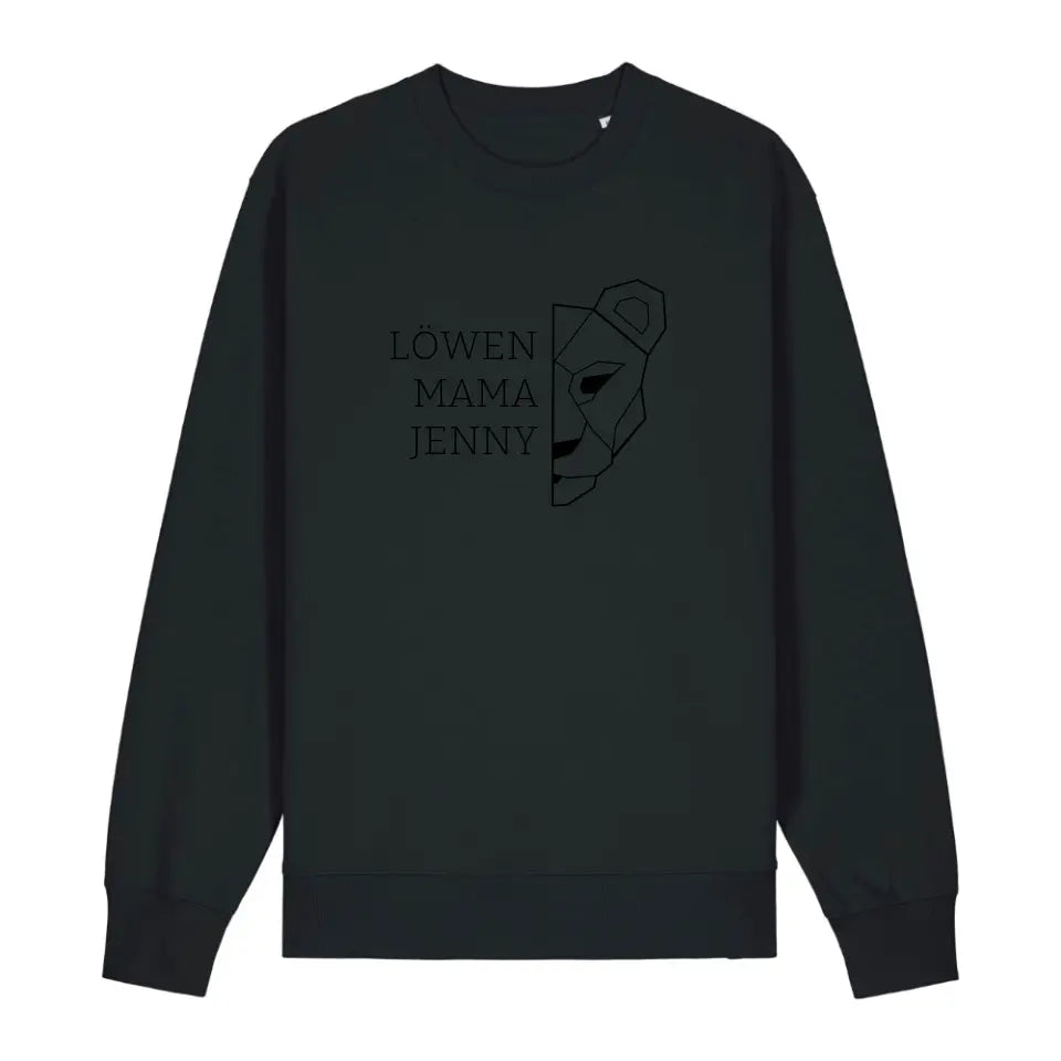 Löwen Mama - Bio Unisex Sweatshirt *personalisierbar (mit Namen)*