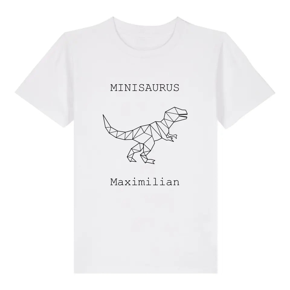 Minisaurus - Bio Kinder Shirt *personalisierbar (mit Namen)*