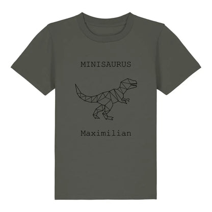 Minisaurus - Bio Kinder Shirt *personalisierbar (mit Namen)*