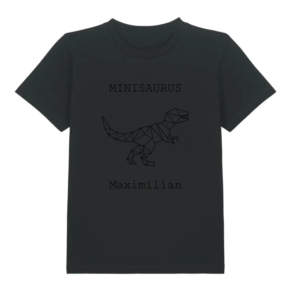 Minisaurus - Bio Kinder Shirt *personalisierbar (mit Namen)*