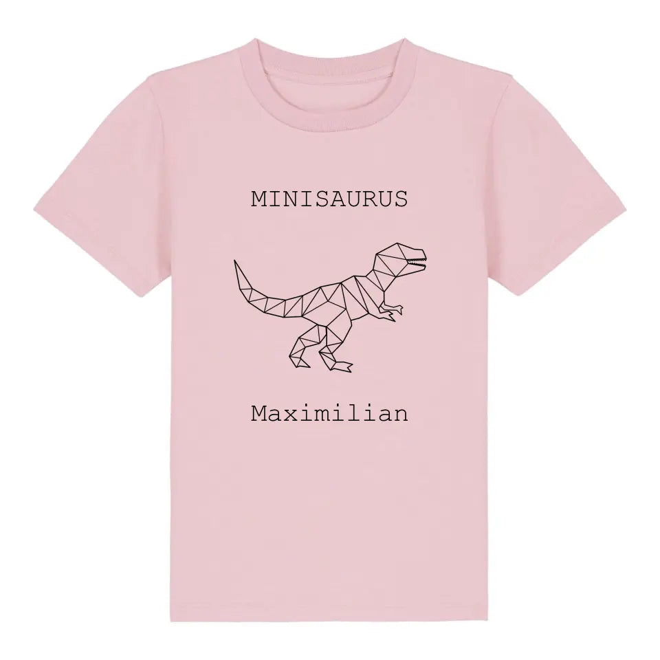 Minisaurus - Bio Kinder Shirt *personalisierbar (mit Namen)*