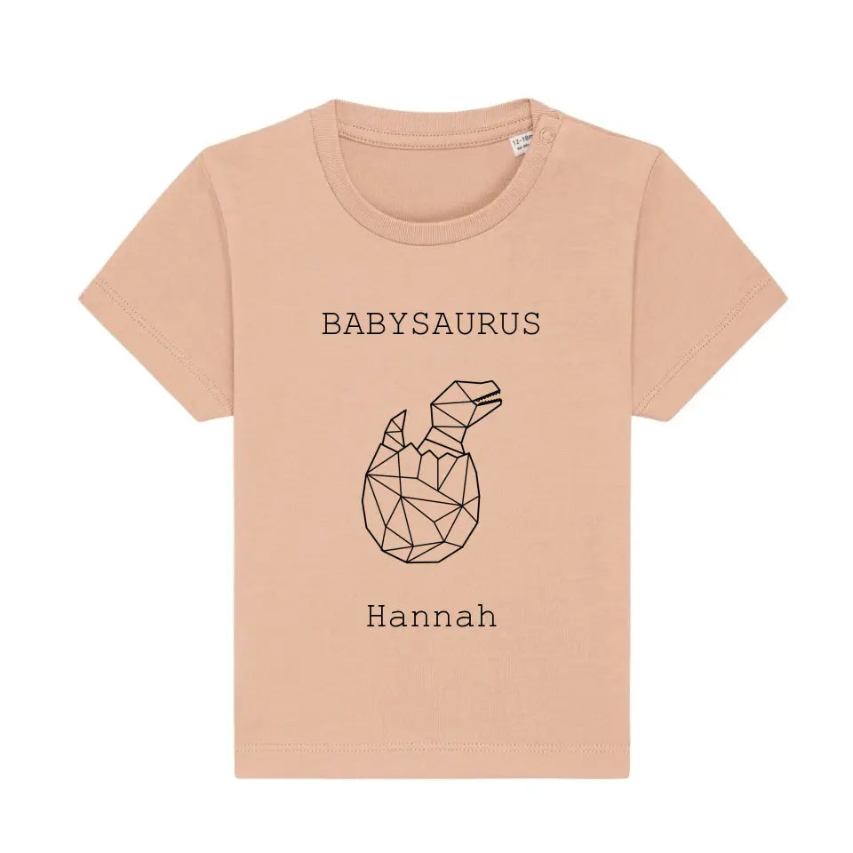 Babysaurus - Bio Baby Shirt *personalisierbar (mit Namen)*