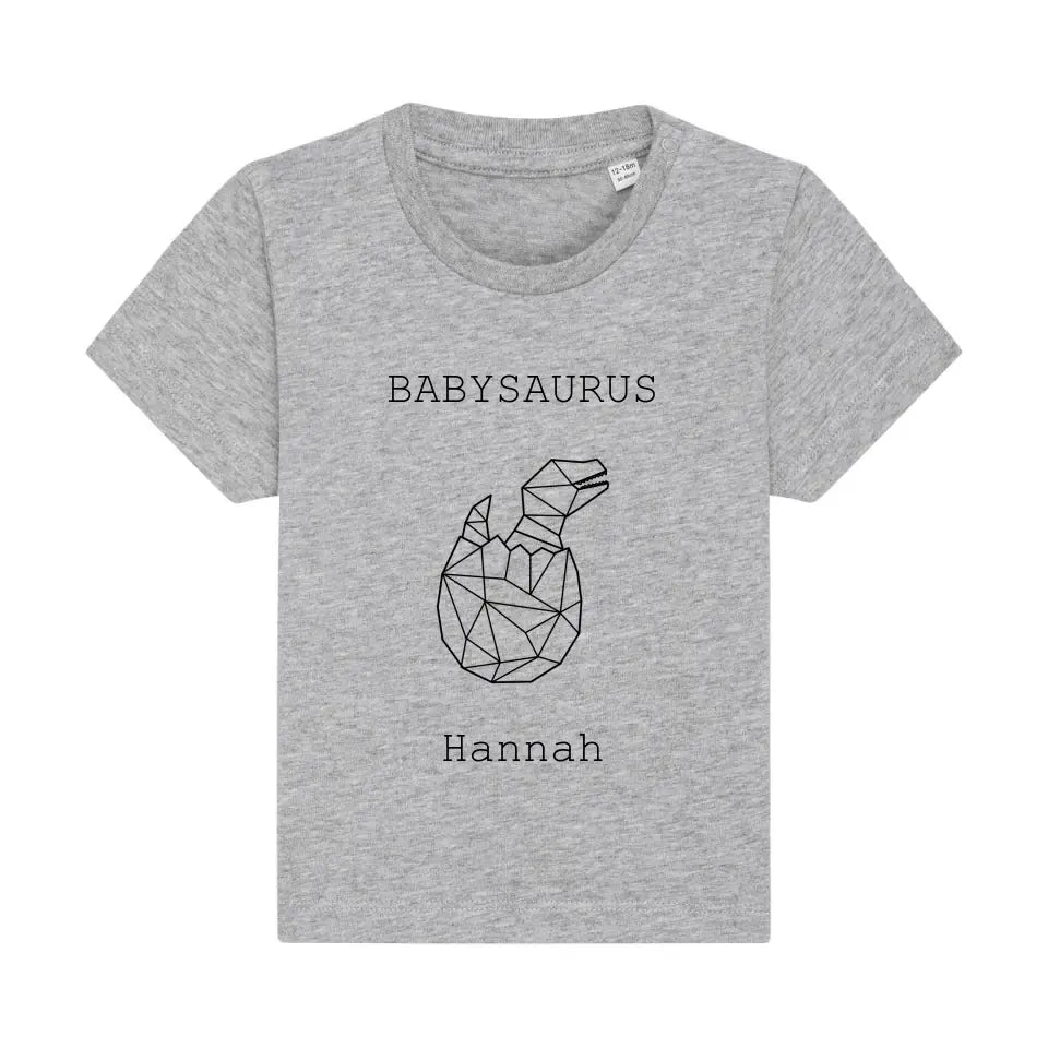 Babysaurus - Bio Baby Shirt *personalisierbar (mit Namen)*