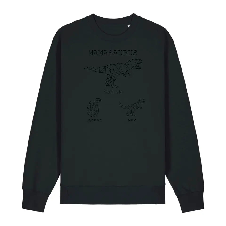 Mamasaurus - Bio Unisex Sweatshirt *personalisierbar (mit Namen)*