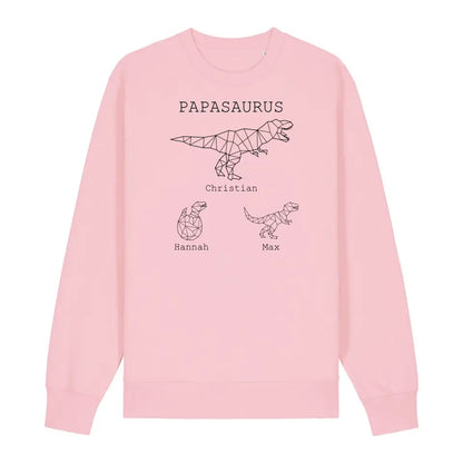 Papasaurus - Bio Unisex Sweatshirt *personalisierbar (mit Namen)*