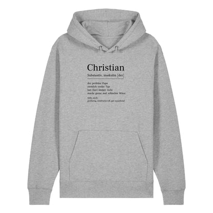 Papa Definition - Bio Unisex Hoodie *personalisierbar*