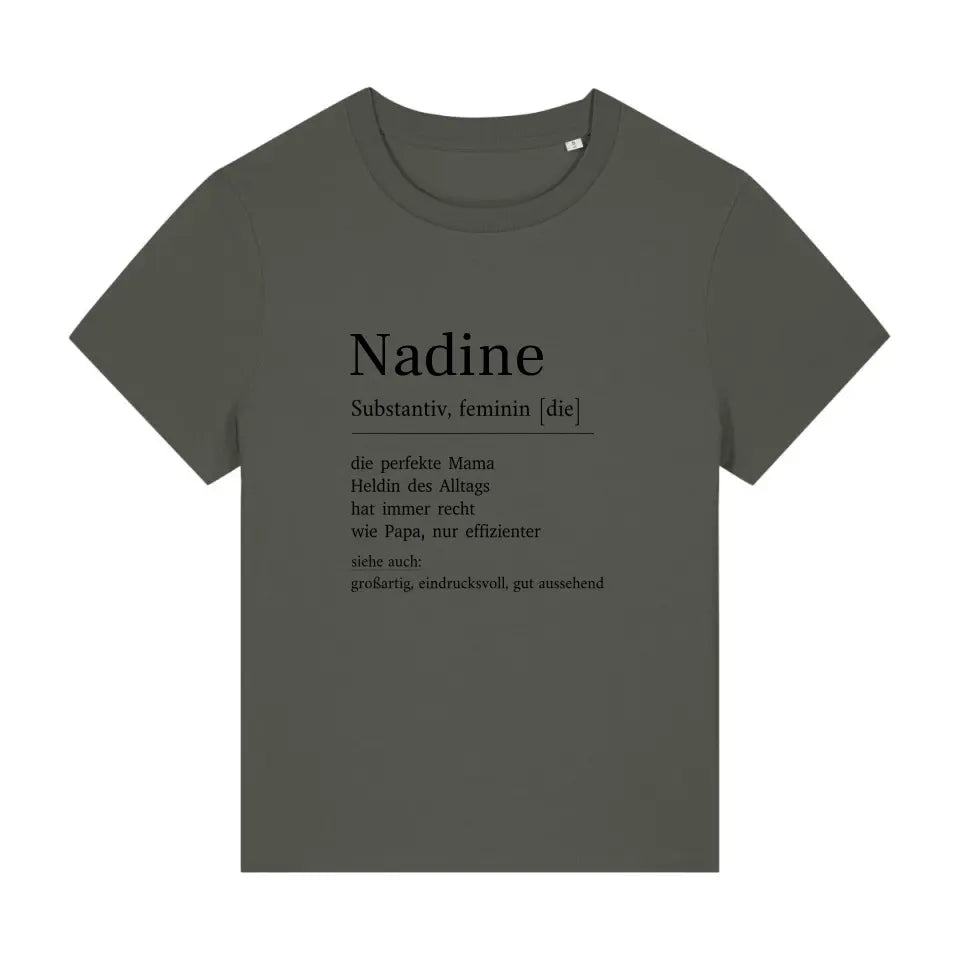 Mama Definition - Bio Damen Shirt *personalisierbar*