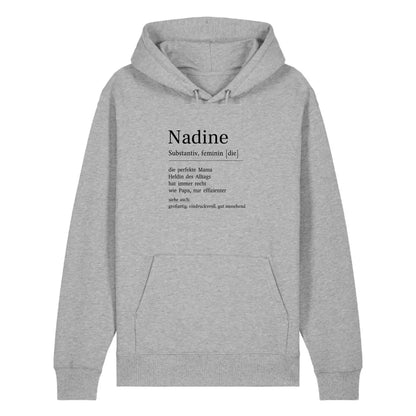 Mama Definition - Bio Unisex Hoodie *personalisierbar*