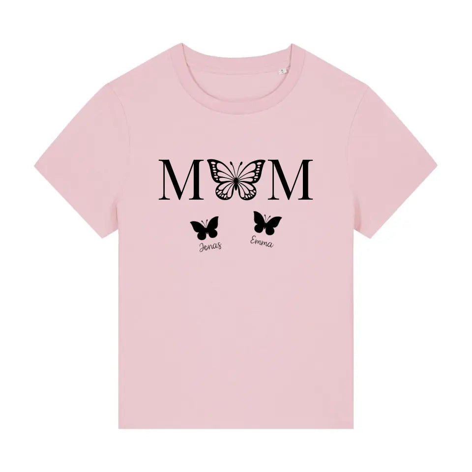 Mom Butterfly - Bio Damen Shirt *personalisierbar*