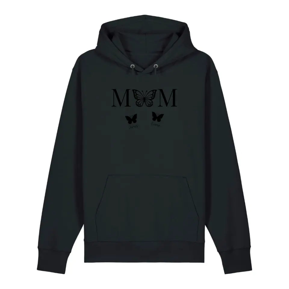 Mom Butterfly - Bio Unisex Hoodie *personalisierbar*