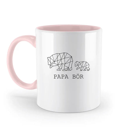 Papa Bör - Zweifarbige Tasse ohne Namen