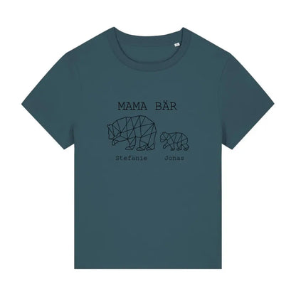 Mama Bär - Bio Damen Shirt *personalisierbar (1-4 Kinder mit Namen)*