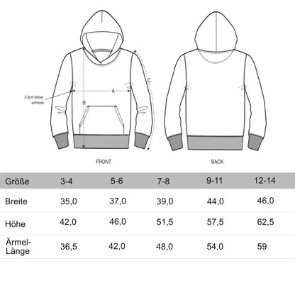 Mini Minimal - Bio Kinder Hoodie *personalisierbar*