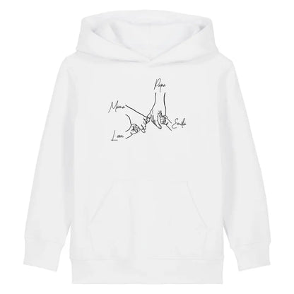 Family Hands - Bio Kinder Hoodie *personalisierbar*