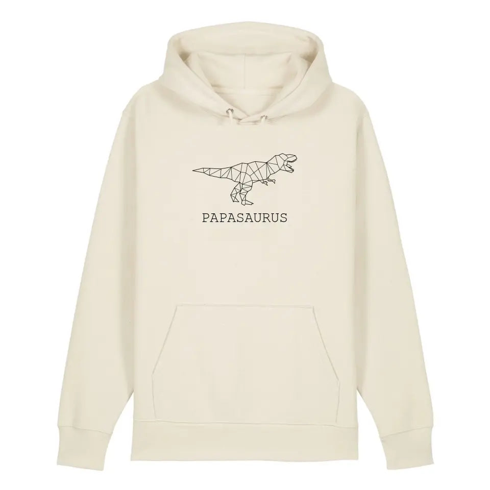 Papasaurus - Bio Unisex Hoodie *personalisierbar (ohne Namen)*