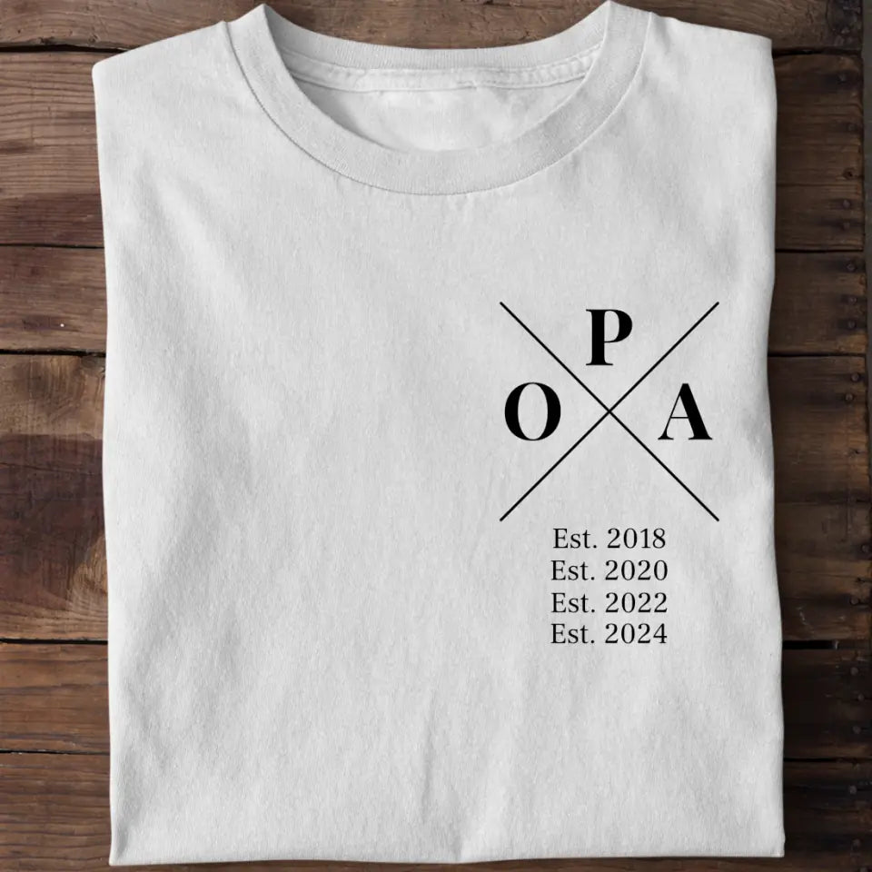 Opa Minimal - Bio Herren Shirt *personalisierbar*